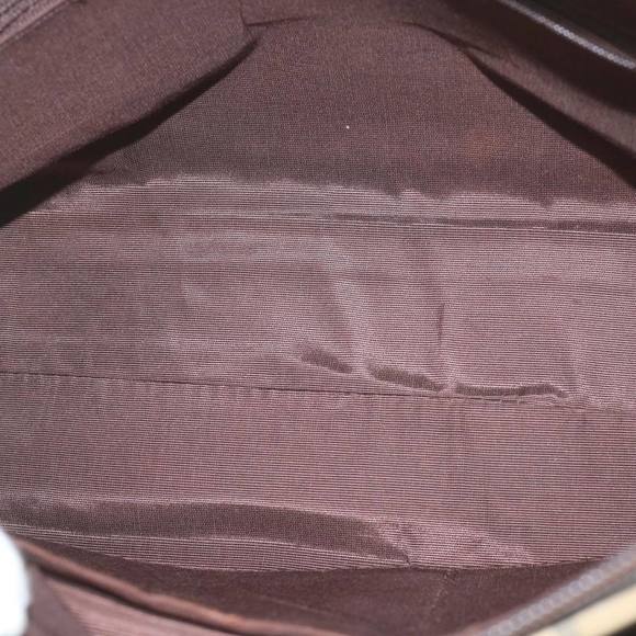 BURBERRY Nova Check Hand Bag Canvas Beige Auth 61346 - Picture 12 of 16